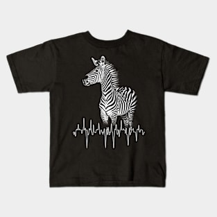 Zebra Ambulatory Acrobatics Kids T-Shirt